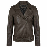 Transmission Bikerjack Leder Donkerbruin | Tall