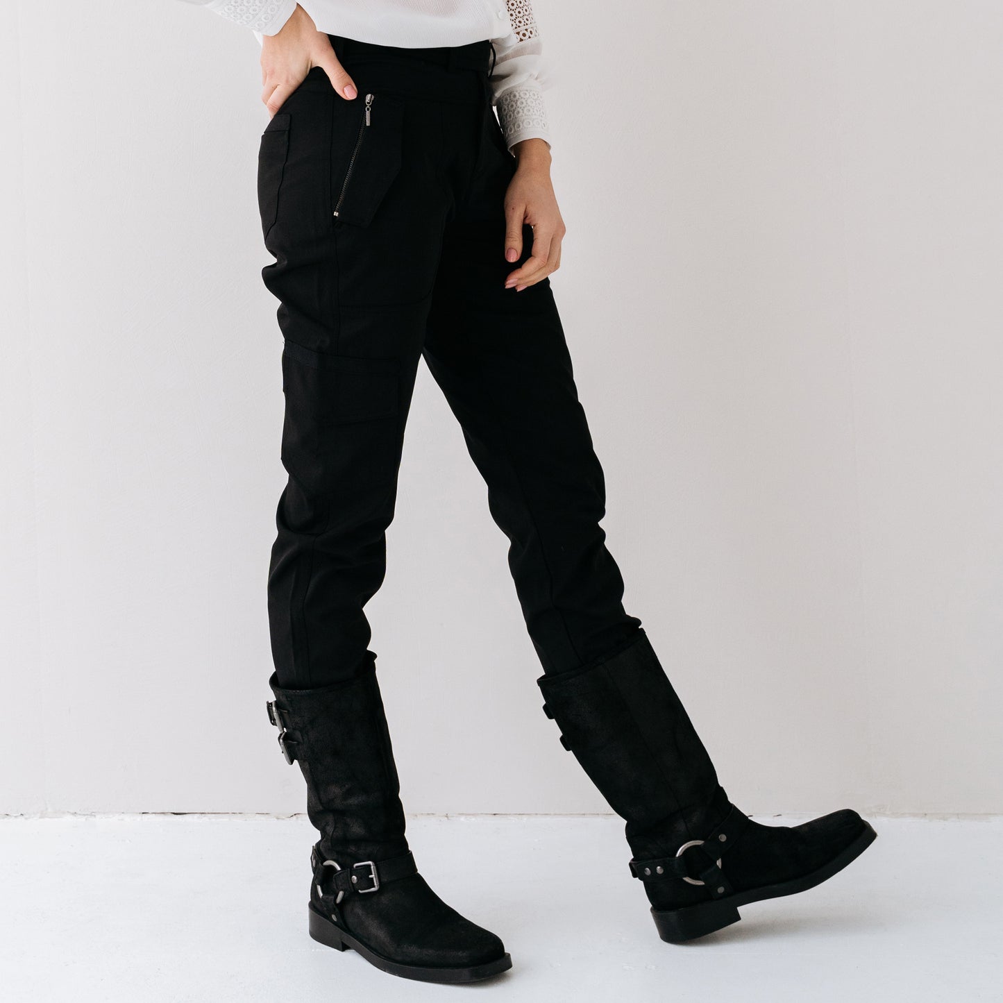 Tall ZiZo Broek Darah Zwart - lange vrouwen