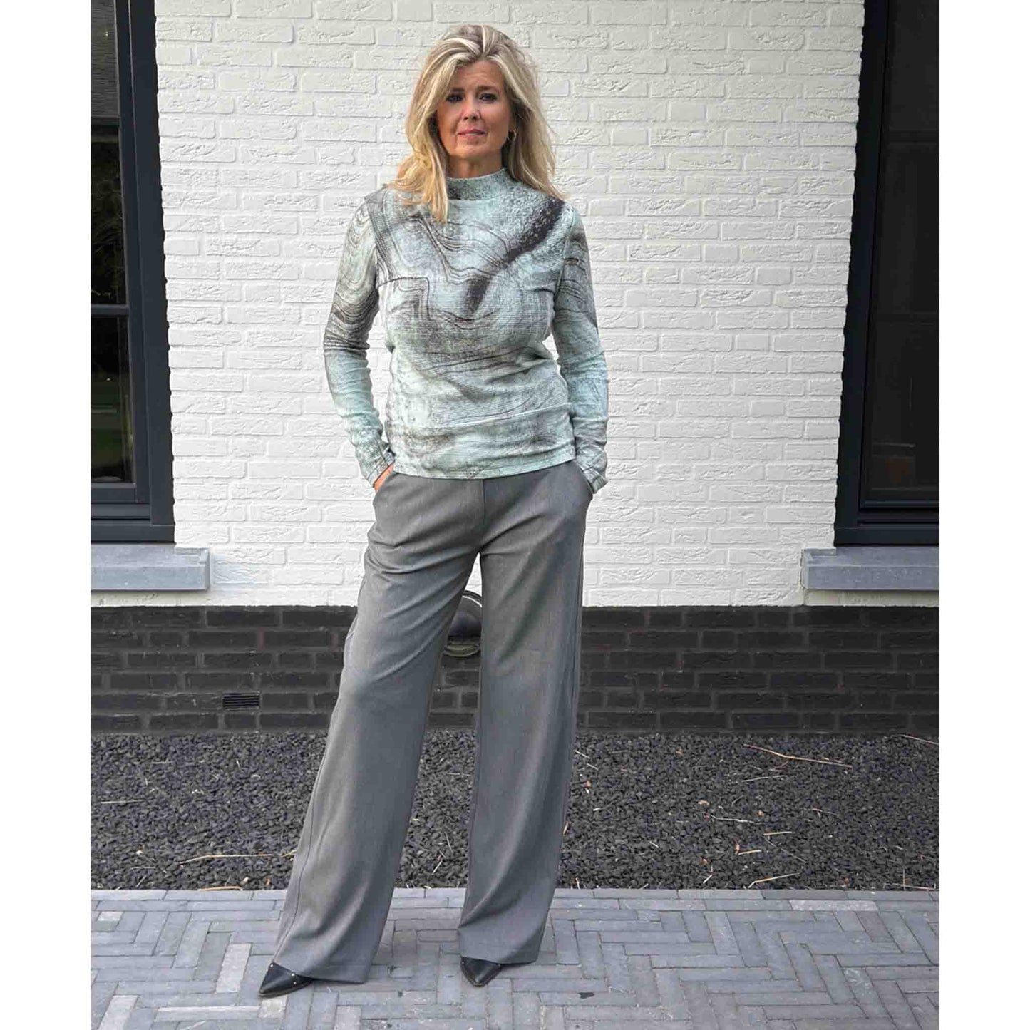 ZiZo Broek Hally Grijs | Tall