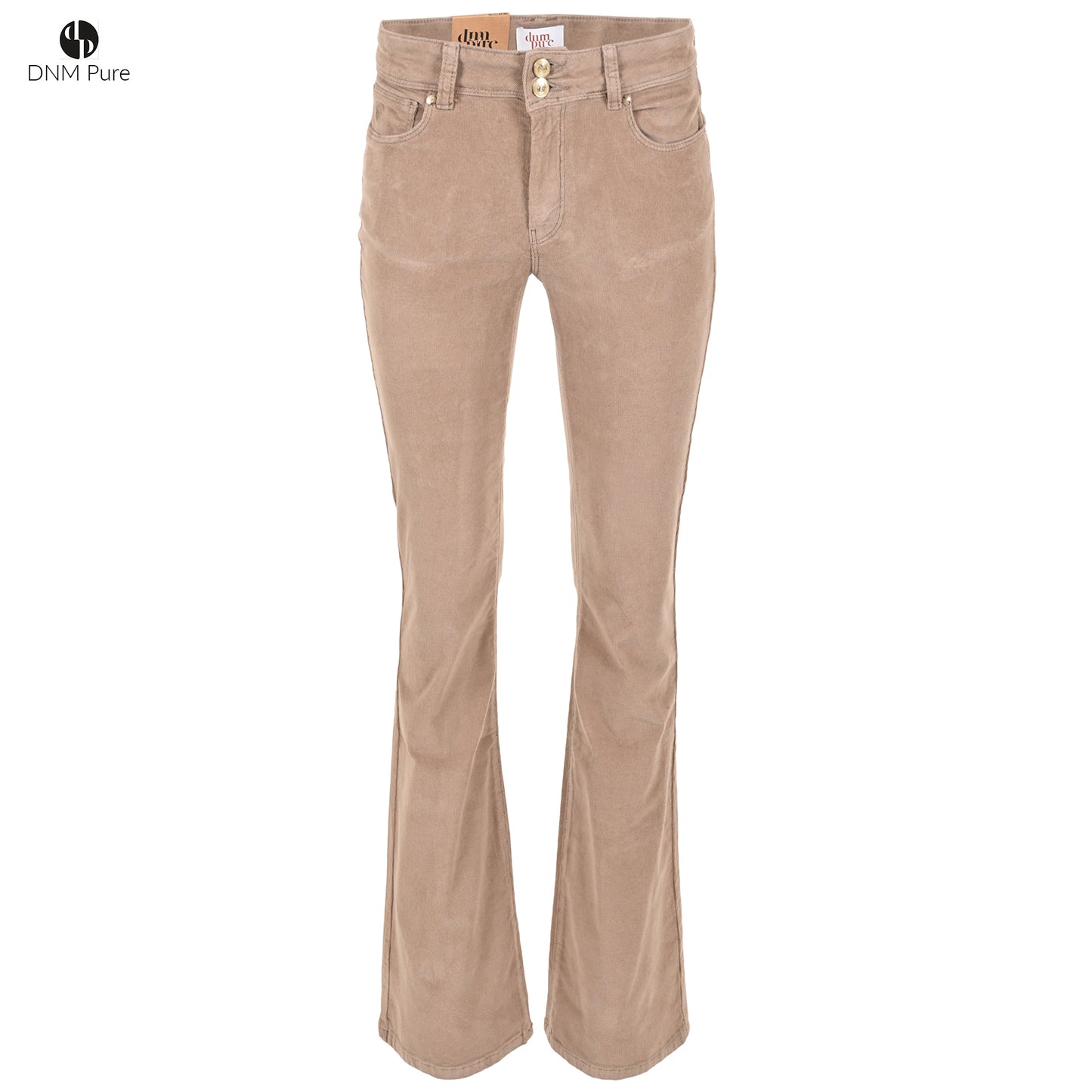 Tall DNM Pure Flynn Rib Taupe - lange vrouwen