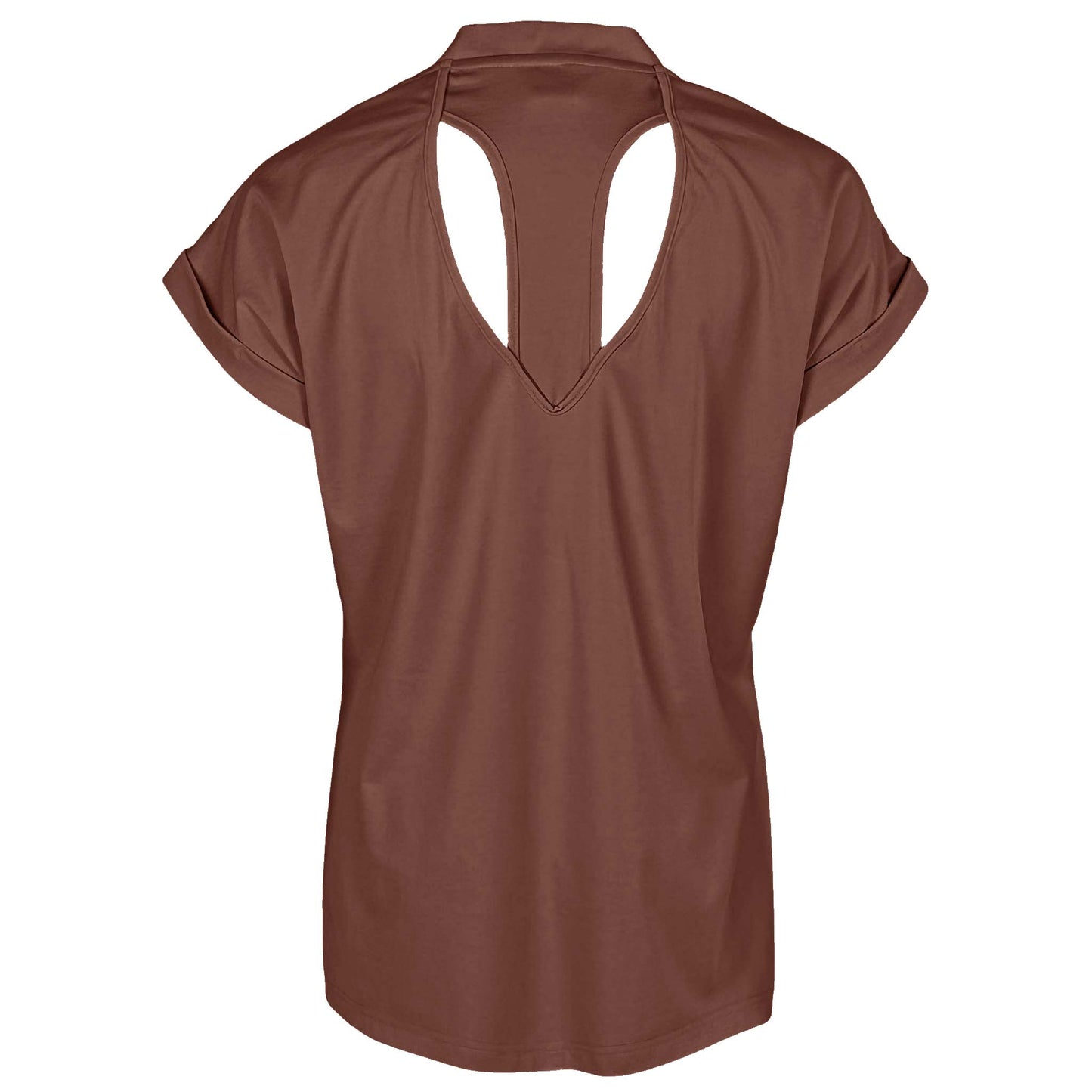 Longlady Shirt Feline choco lange vrouwen - Tall shirt