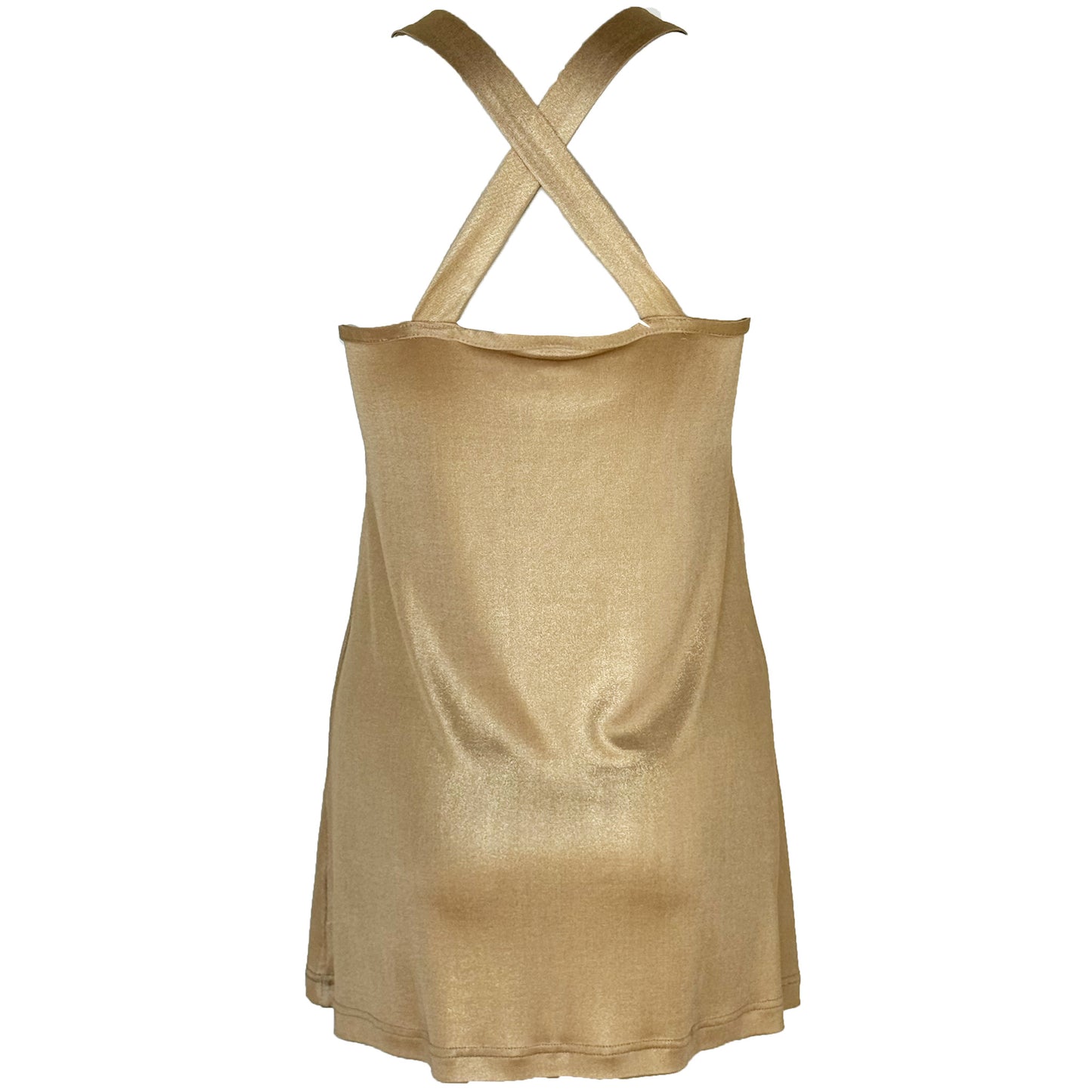 Tall Only-M Top Kruisband Gold - lange vrouwen