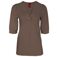 Only-M Top Pofmouw Choco | Tall