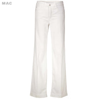 Mac Jeans Rich Palazzo Antique White, tall jeans voor lange vrouwen