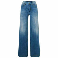 Mac Jeans Rich Palazzo Navy Heavy Wash, tall jeans voor lange vrouwen