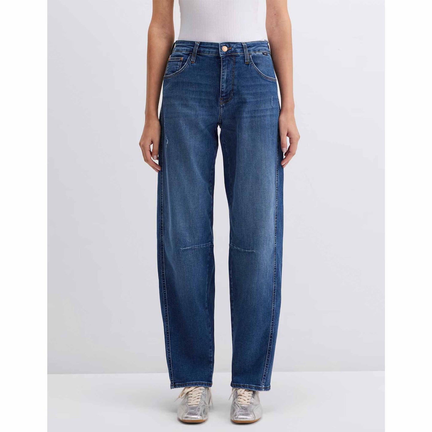 Tall Mavi Jeans Leila W/CUT Dark Str lange lengte voorzijde