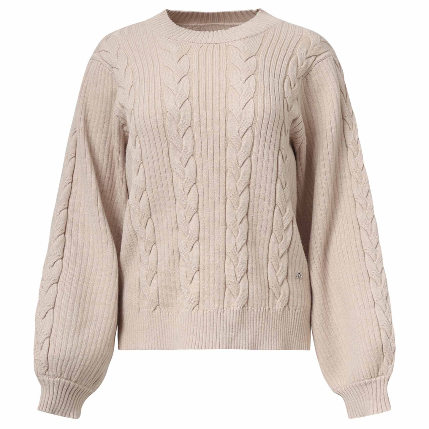 Smashed Lemon Trui Kabel Lichtbeige | Tall