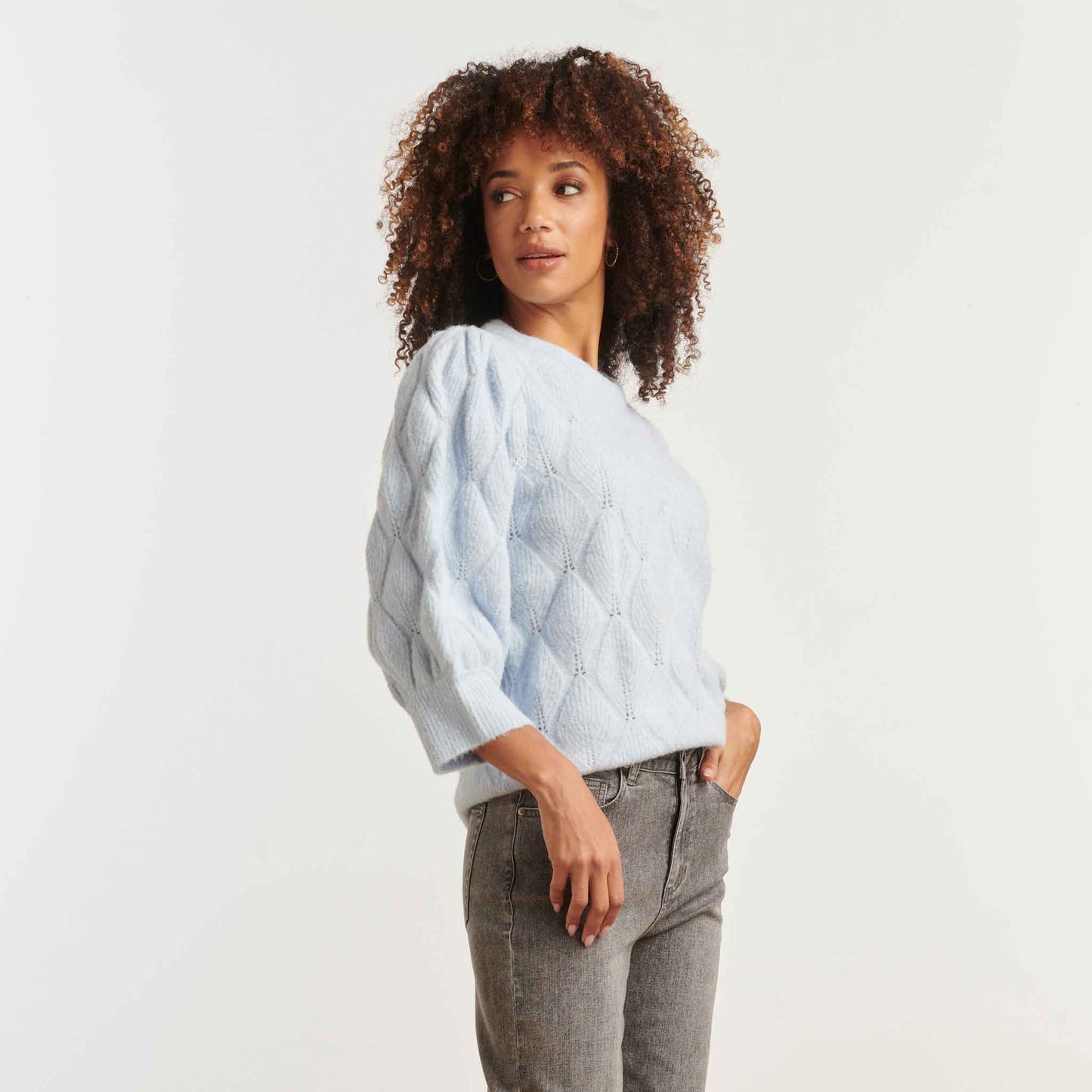 Smashed Lemon Trui Lichtblauw | Tall