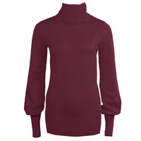 Only-M Trui Ballonmouw Bordeaux | Tall