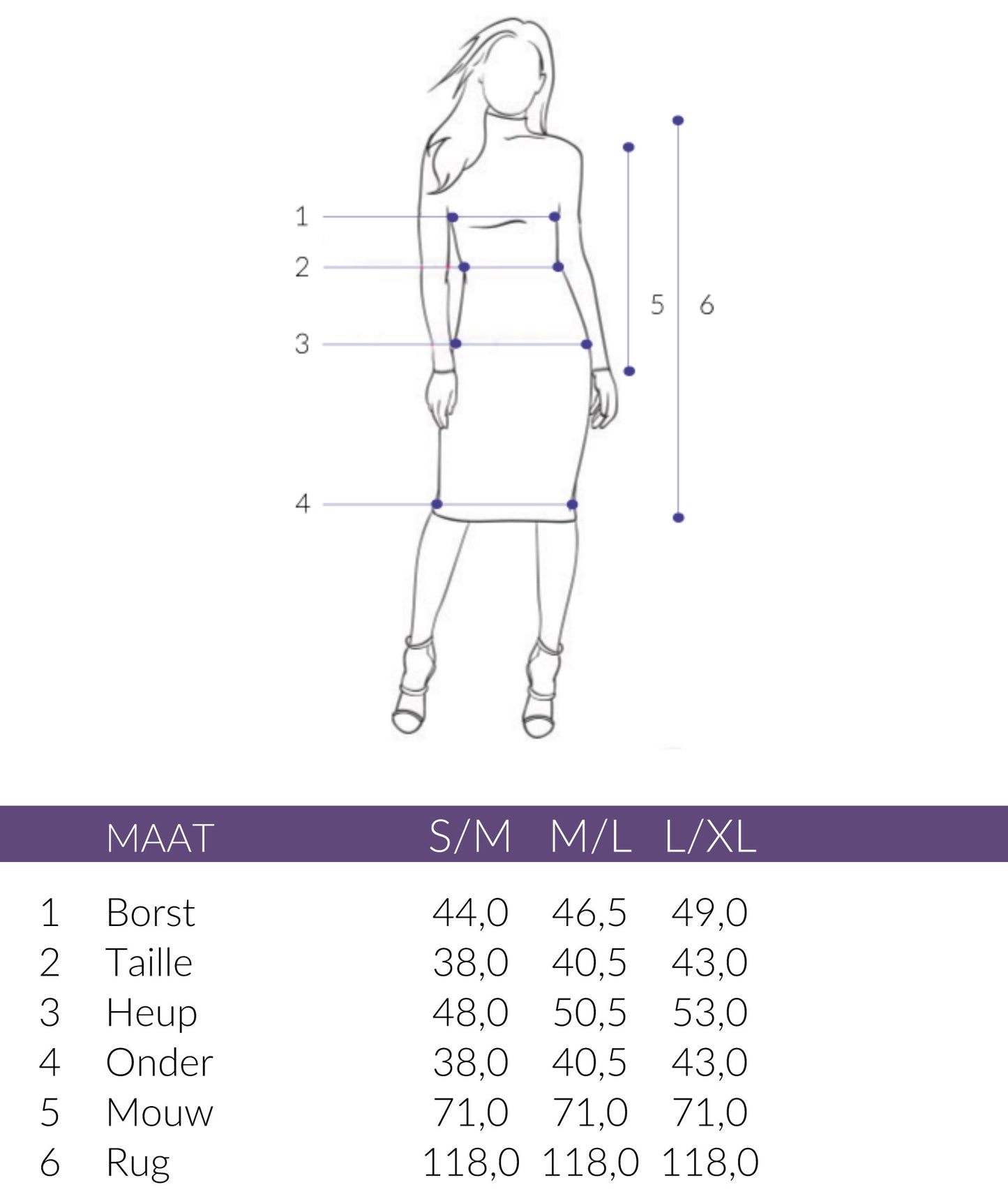 Longlady Gebreide Jurk | Tall