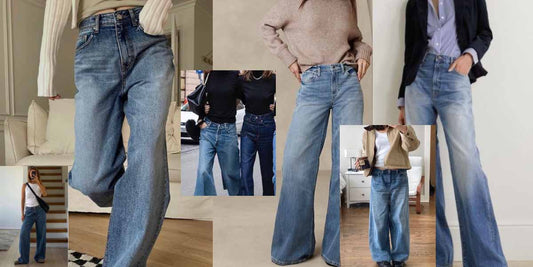 Wijde jeans helemaal on trend