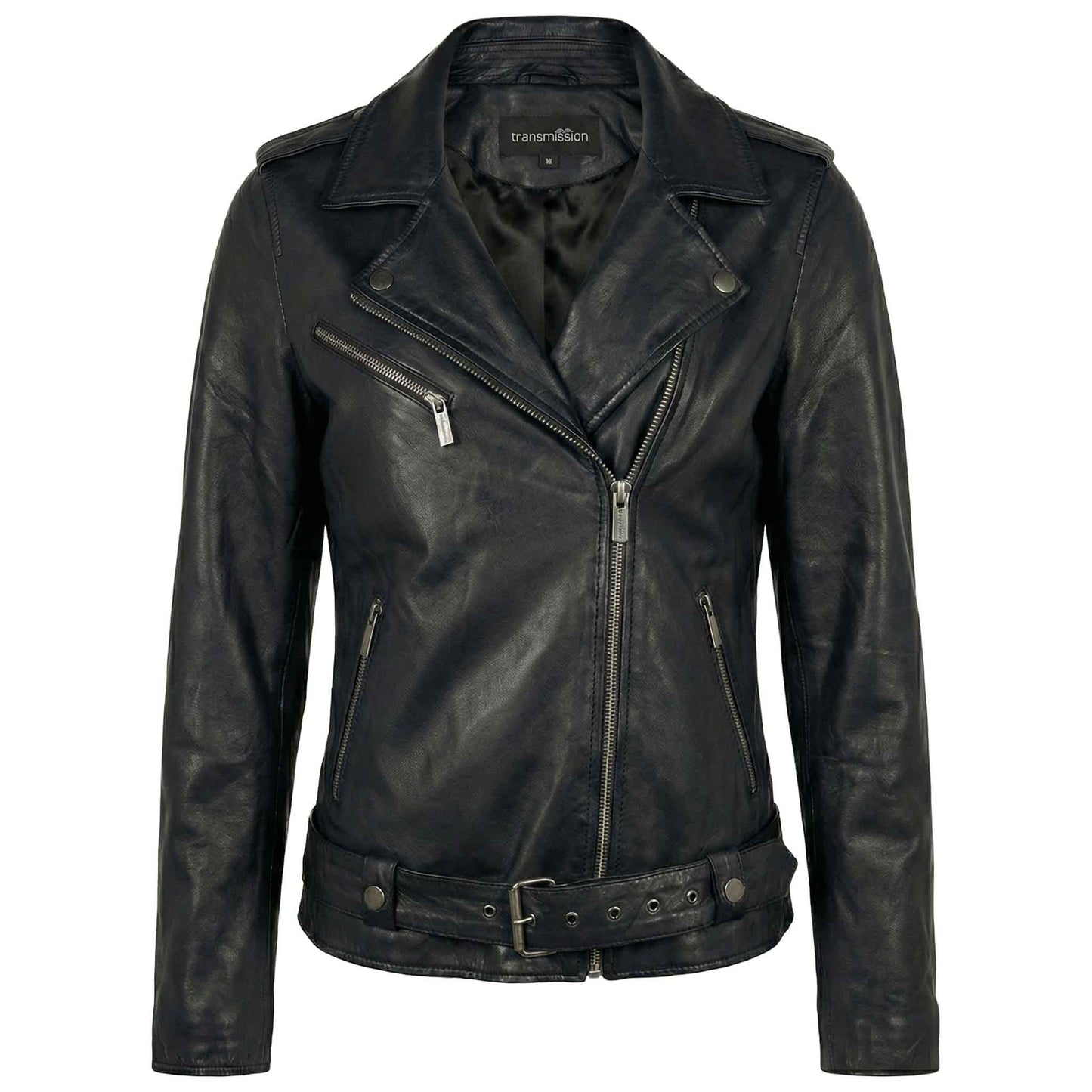 Transmission Bikerjack Leder Zwart | Tall