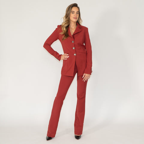 LongLady Blazer Cynthia, tall kleding voor lange vrouwen, gedragen door model