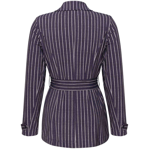 Kimara Blazer Noah Dotted Pinstripe, tall kleding voor lange dames, achteraanzicht