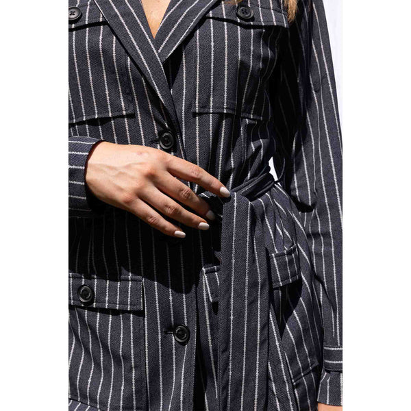 Kimara Blazer Noah Dotted Pinstripe, tall kleding voor lange vrouwen