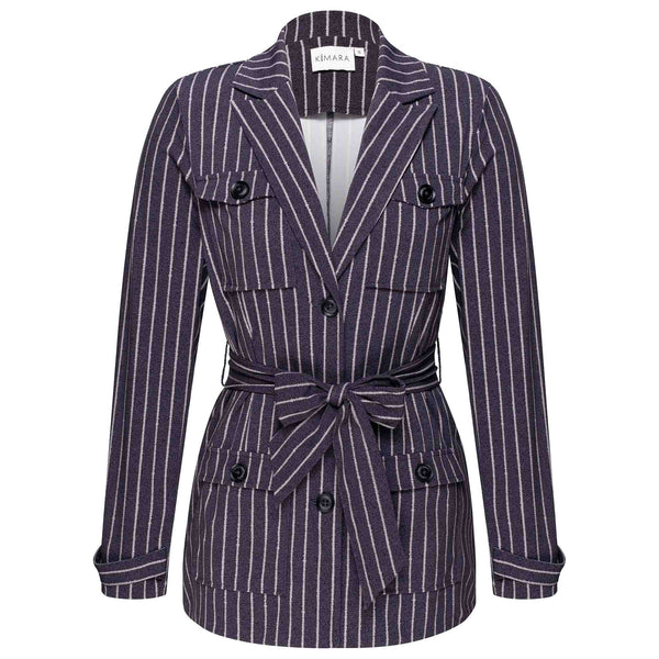 Kimara Blazer Noah Dotted Pinstripe, tall kleding voor lange vrouwen