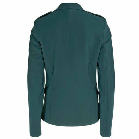Only-M Blazer Siena Petrol, tall kleding voor lange dames, achteraanzicht