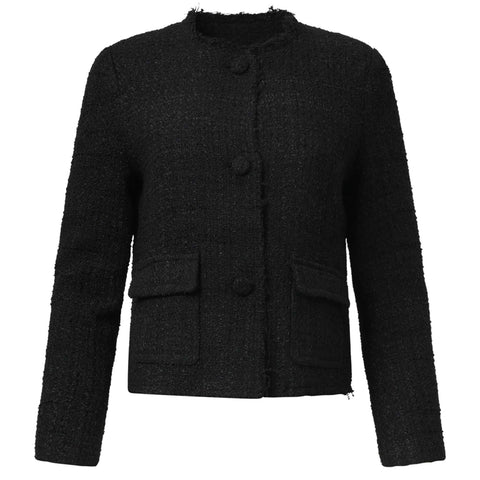 Smashed Lemon Blazer Zwart, tall kleding voor lange vrouwen