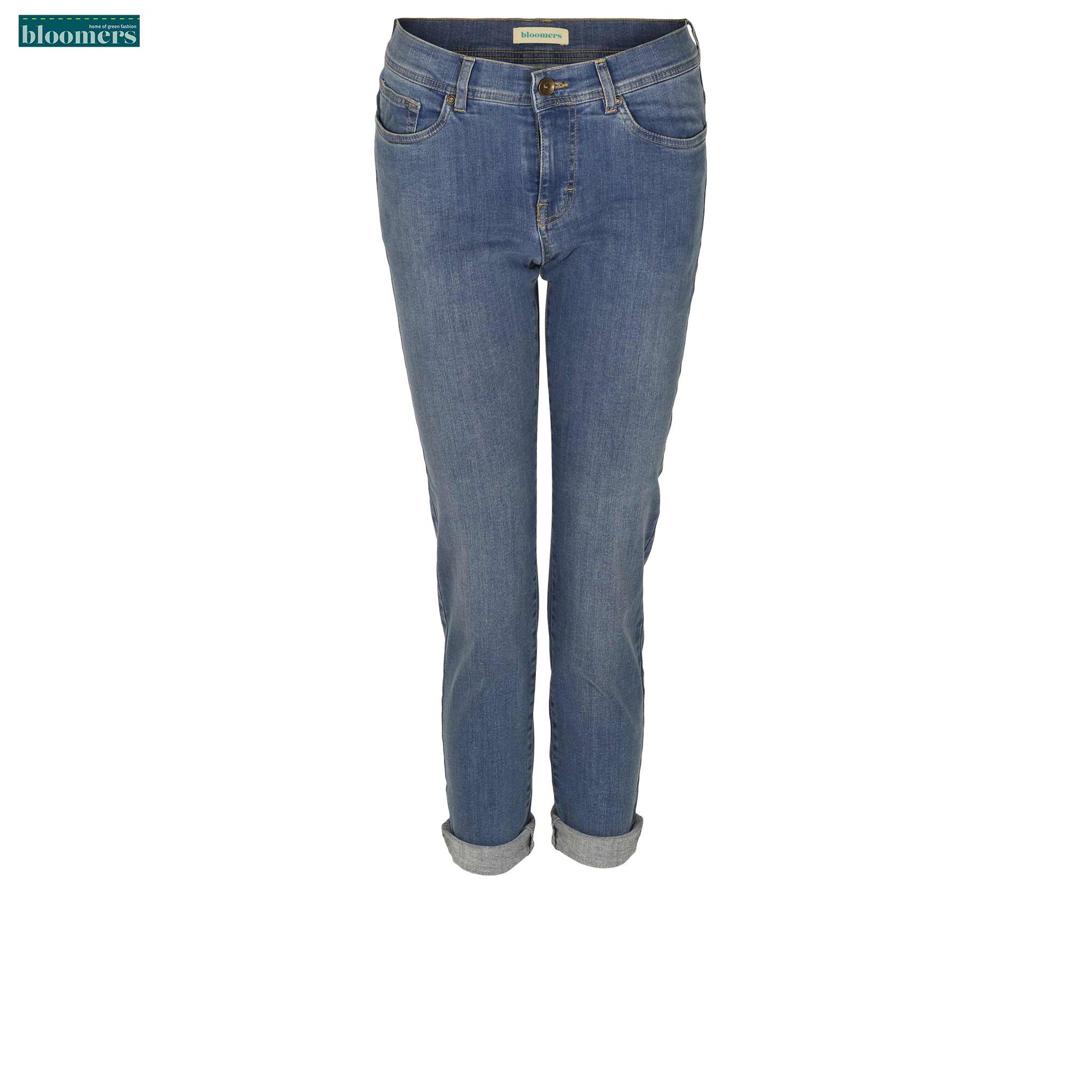 mode lange vrouw bloomers jeans anni bleached
