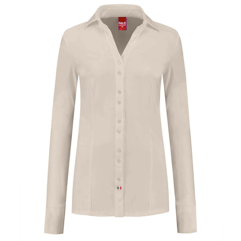Only-M Blouse Sporty Lichtbeige, tall kleding voor lange vrouwen