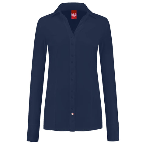 Only-M Blouse Sporty Donkerblauw, tall kleding voor lange vrouwen