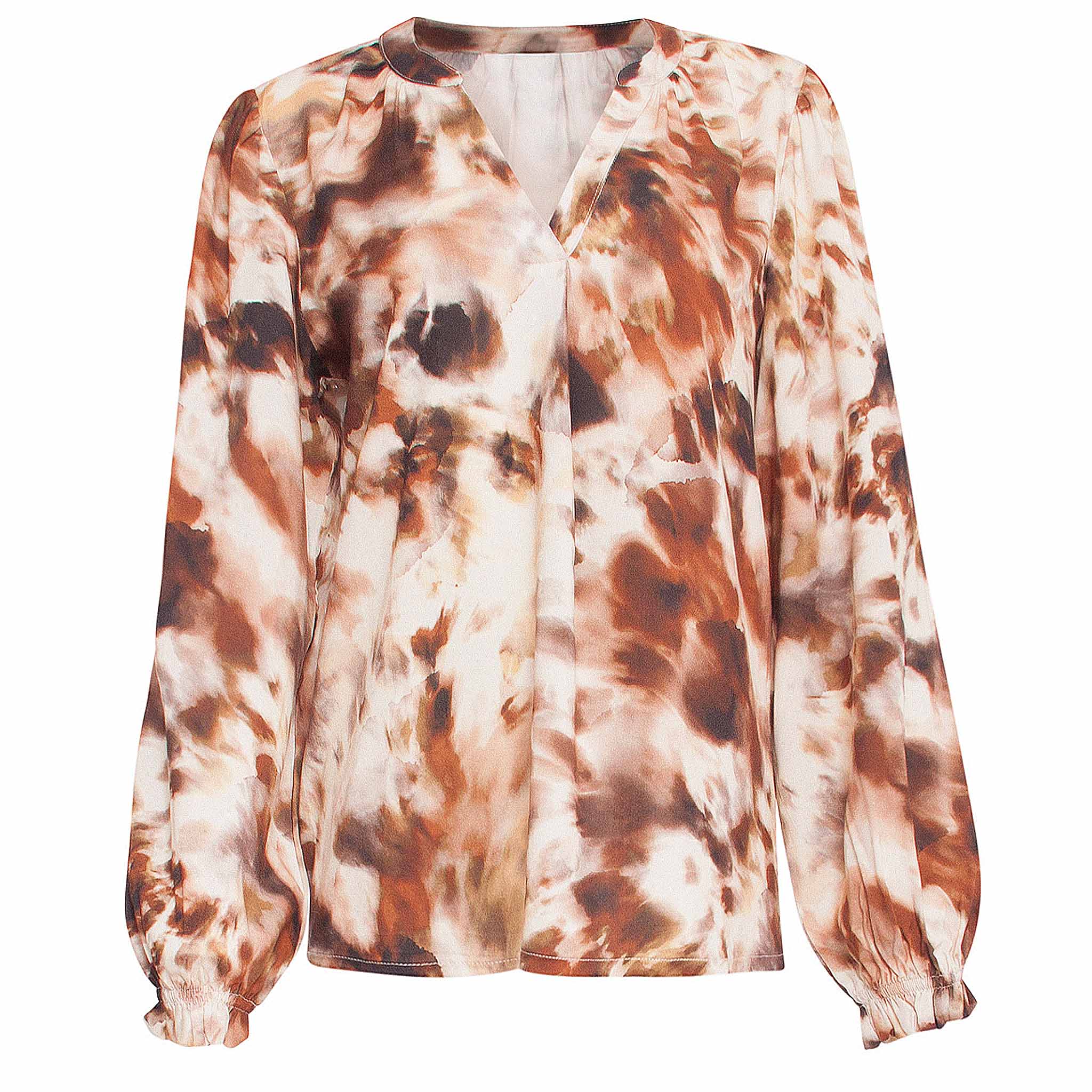 Tall Smashed Lemon Blouse Bruin - lange vrouwen