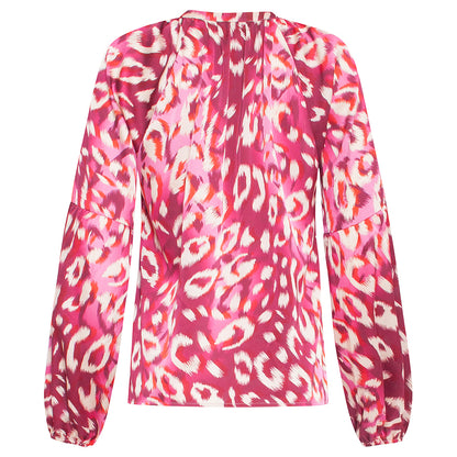 Smashed Lemon Blouse Fuchsia