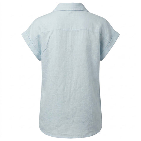 Sequoia Blouse Linnen Lichtblauw | Tall