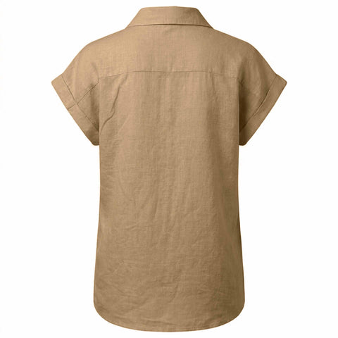Sequoia Blouse Linnen Taupe | Tall