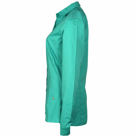 Longlady Blouse Diana, kleding voor lange vrouwen, zijaanzicht