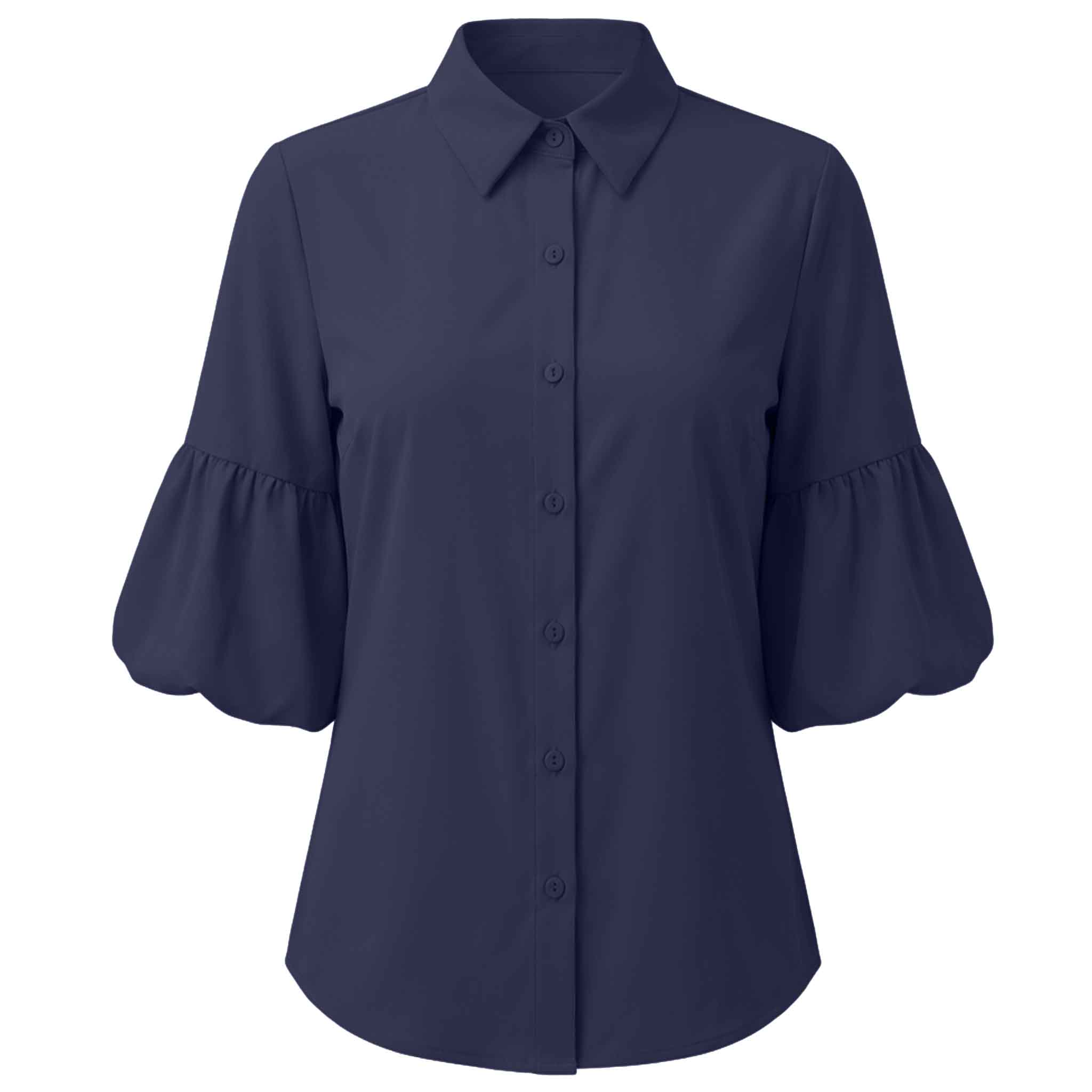 Longlady Blouse Dara Donkerblauw | Tall