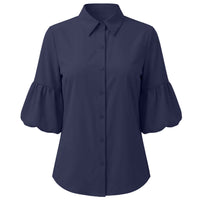 Longlady Blouse Dara Donkerblauw | Tall