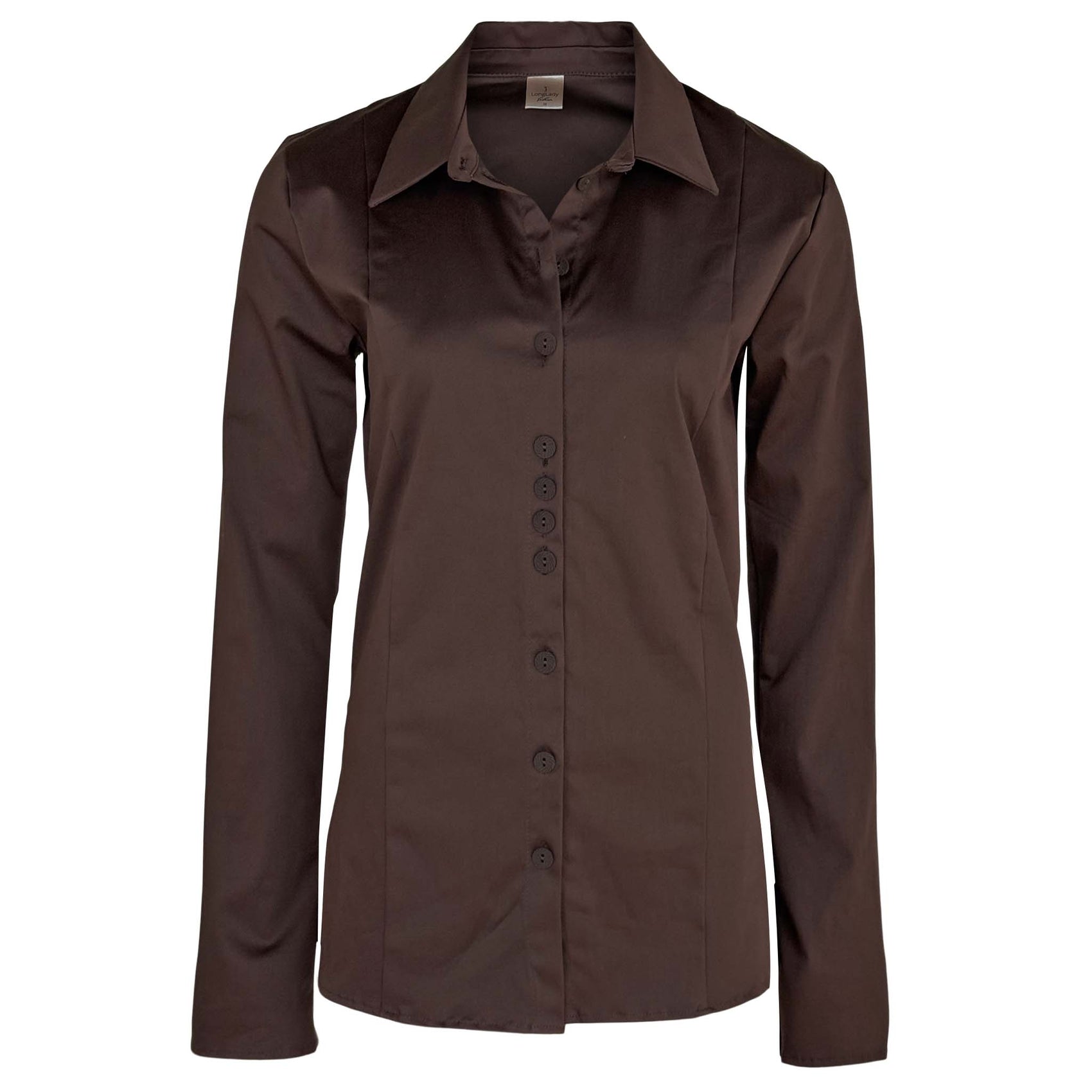 Longlady Blouse Dienne Donkerbruin | Tall