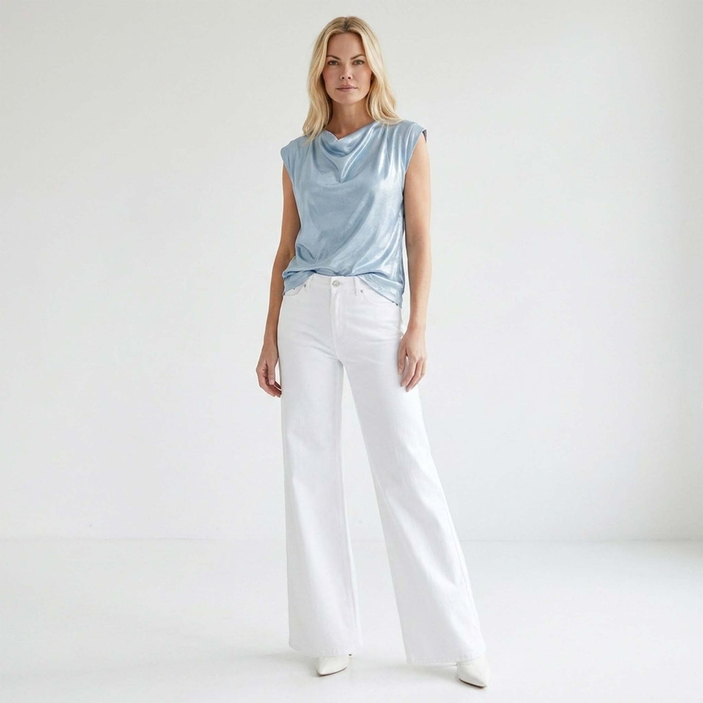 LongLady Top Dita Lichtblauw | Tall