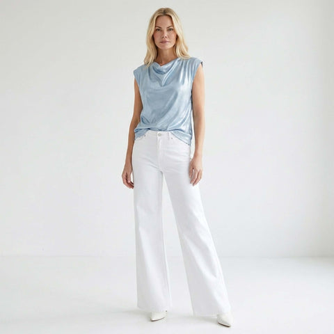 LongLady Top Dita Lichtblauw | Tall
