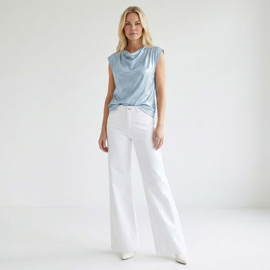 LongLady Top Dita Lichtblauw | Tall