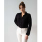 Longlady Blouse Doortje Zwart | Tall