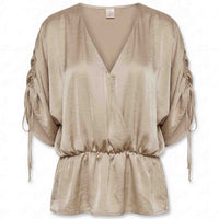 Longlady Blouse Odinne Lichtbeige | Tall