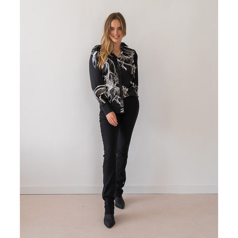 Only-M Blouse Cavallo, tall kleding voor lange vrouwen, gedragen door model