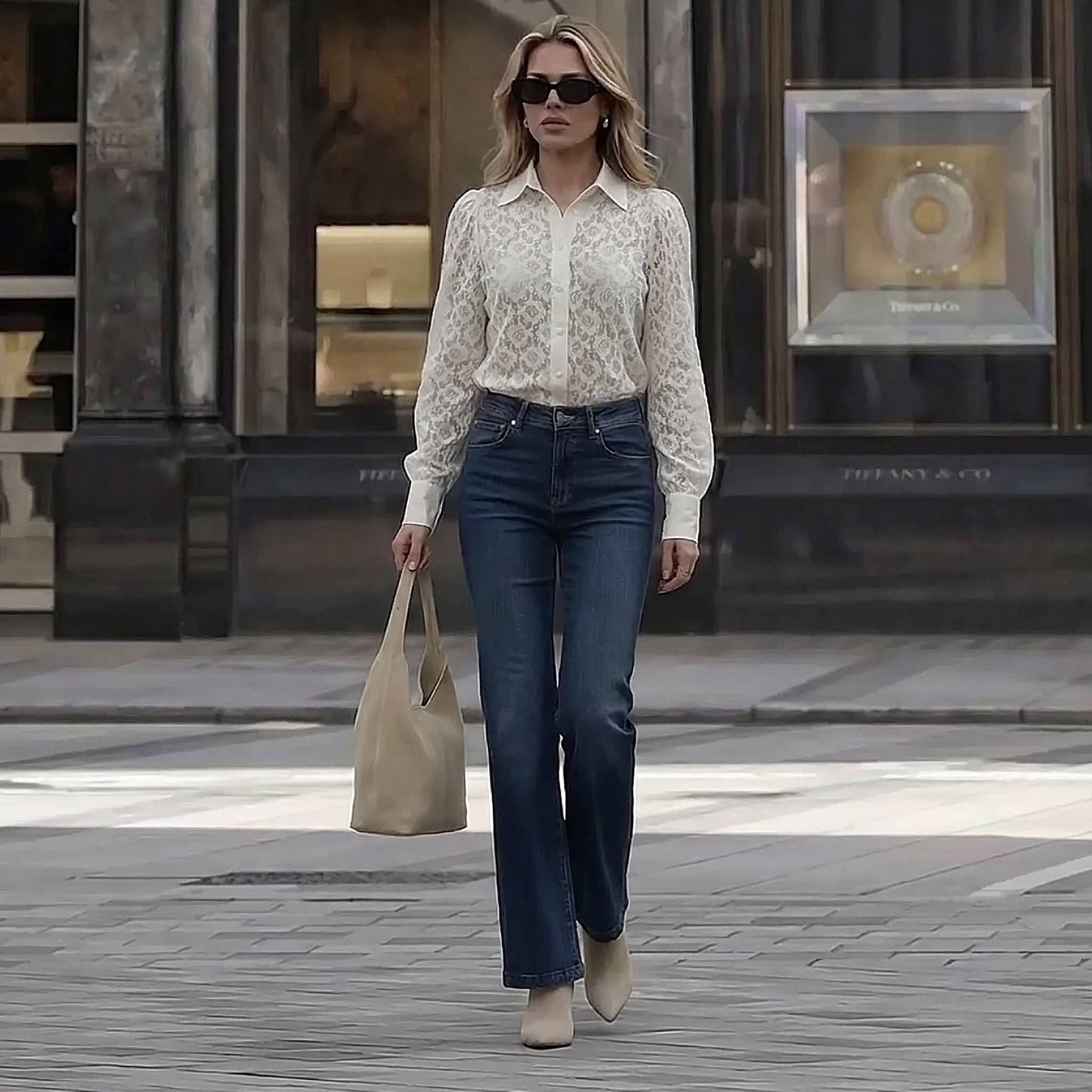 Mac Jeans Rich Palazzo Night Blue | Tall