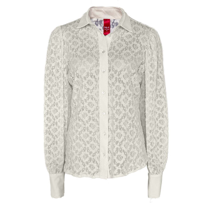 Only-M Blouse Kant Offwhite | Tall