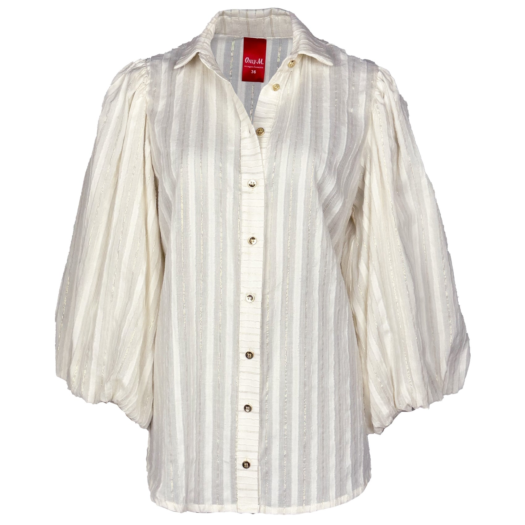 Tall Only-M Blouse Pofmouw Righe - lange vrouwen