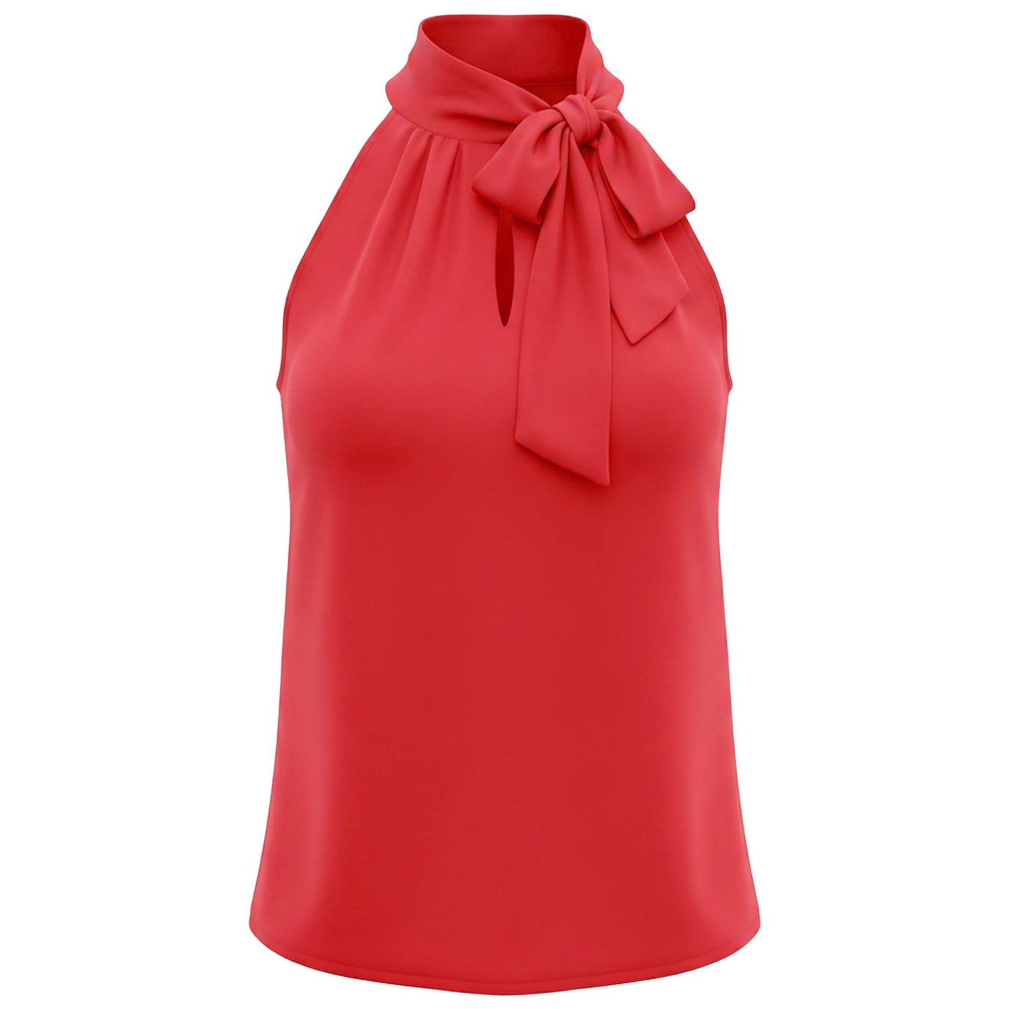 Only-M Blouse Strikhals Koraal | Tall