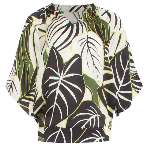 Smashed Lemon Top Multi Groen, tall kleding voor lange vrouwen