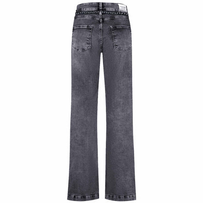 Tall Bluefire Jeans Judy Wide Grey achterzijde | lange vrouwen