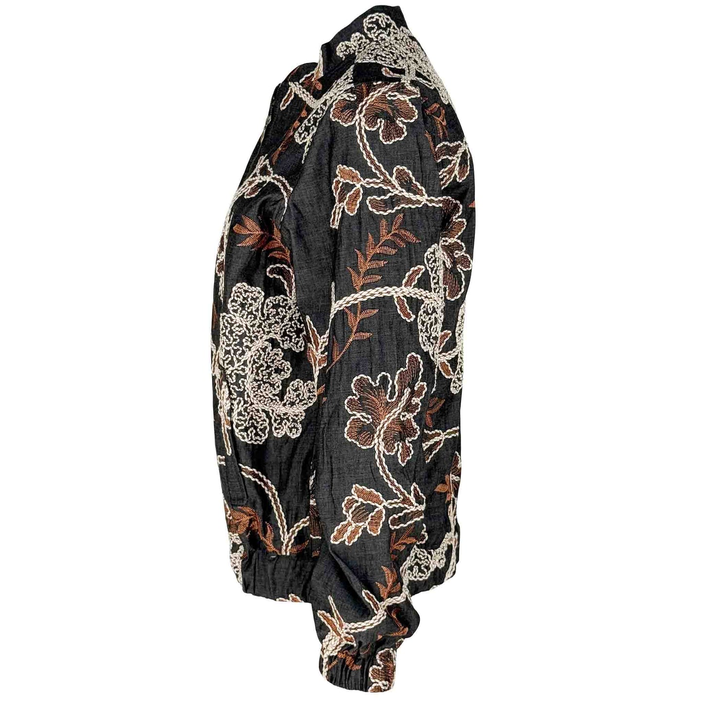 Longlady Bomber Mindie Embroidery Bruin | Tall