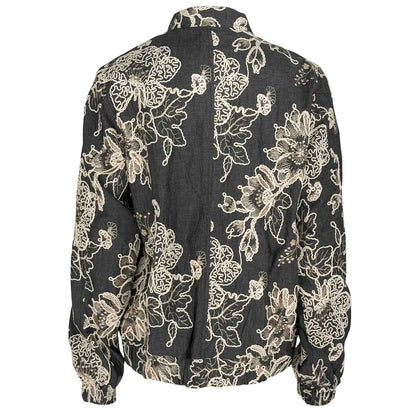 Longlady Bomber Mindie Embroidery Offwhite | Tall