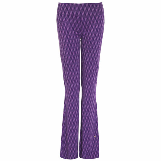 kleding lange vrouwen longlady broek brandy abstract