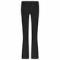 Zip73 Broek Flare Button Zwart lange vrouwen tall