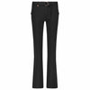 Zip73 Broek Flare Button Zwart lange vrouwen tall